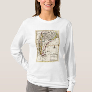 Karte des Chilis, Patagonia, La Plata T-Shirt
