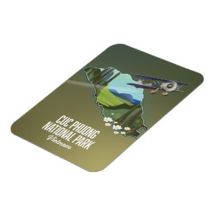 Karte des Cuc Phuong Nationalparks Vietnam Magnet