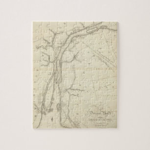 Karte des Detroit-Flusses Puzzle