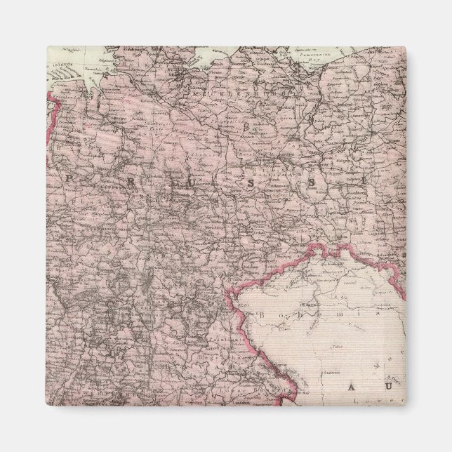 Karte des deutschen Reiches Magnet (Vorne)