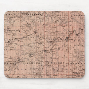 Karte des Fillmore Landkreises, Minnesota Mousepad