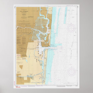 Karte des Fort Lauderdale FL (1991) Poster