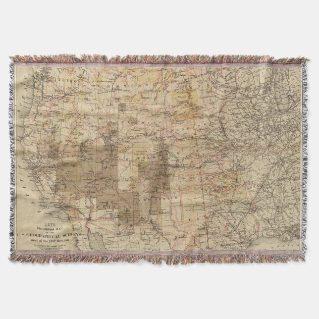 Karte des Fortschritts-1878 der geographischen Decke (Vorderseite)