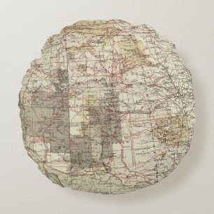 Karte des Fortschritts-1878 der geographischen Rundes Kissen