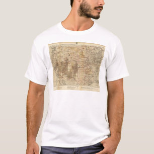 Karte des Fortschritts-1878 der geographischen T-Shirt