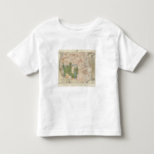 Karte des Fortschritts-1880 der geographischen Kleinkind T-shirt