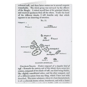 Karte des Galapagos-Archipels, 1844