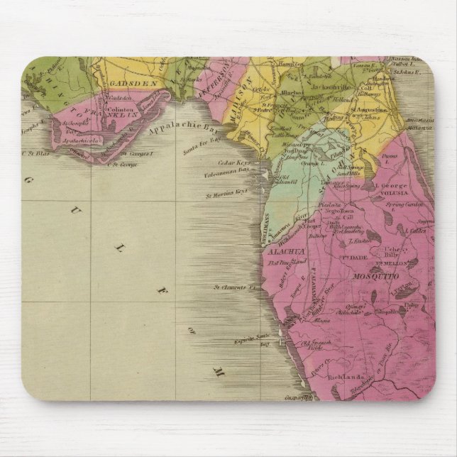 Karte des Gebiets Florida Mousepad (Vorne)