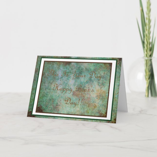 Karte des glücklichen Chefs Tages! (Vorderseite)