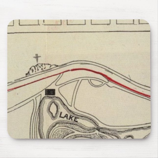 Karte des Golden Gate Park Mousepad (Vorne)