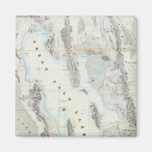 Karte des großen Salzsees Magnet