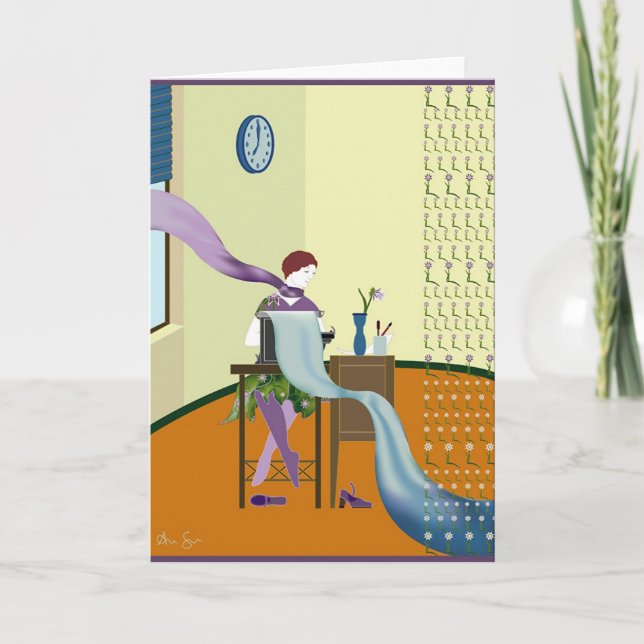 Karte des Grußes "1927TYPEWRITING" (Vorderseite)