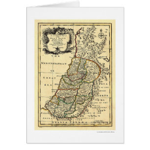 Karte des Heiligen Landes von Israel durch Bowen