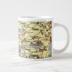 Karte des historischen Irlands Jumbo-Tasse