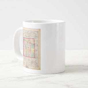 Karte des Ingham Landkreises, Michigan Jumbo-Tasse