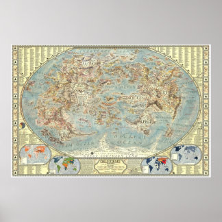 Karte des Internets 2.0. Poster