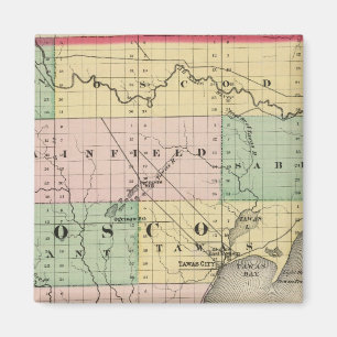 Karte des Iosco-Landkreises, Michigan Magnet