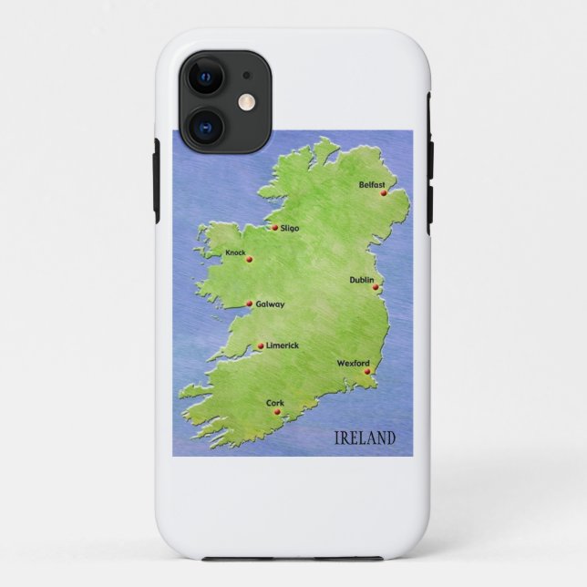 Karte des iPhone-Falls Irlands Case-Mate iPhone Hülle (Rückseite)