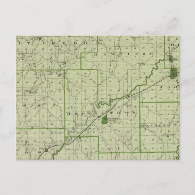 Karte des Jackson-Landkreises (Vorderseite)