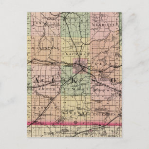 Karte des Jackson-Landkreises, Michigan