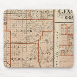 Karte des Jasper-Landkreises Mousepad