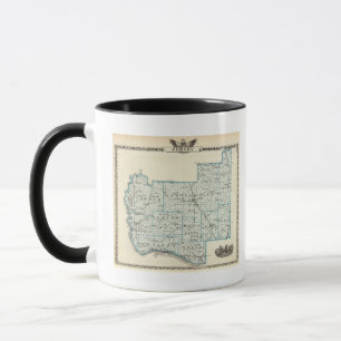 Karte des Jersey-Landkreises Tasse