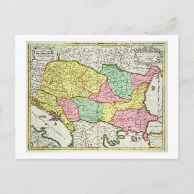 Karte des Königreichs Ungarn und der Staaten, die (Vorderseite)