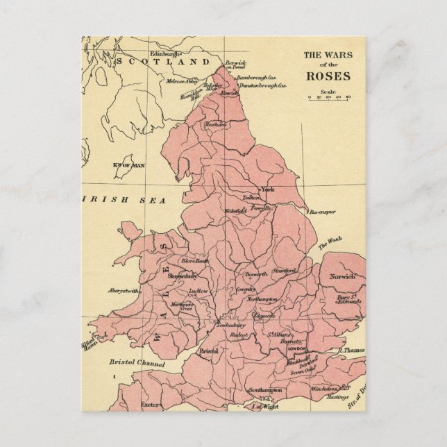 Karte des Krieges der Rose (Vorderseite)