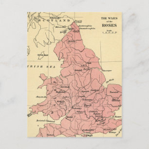 Karte des Krieges der Rose