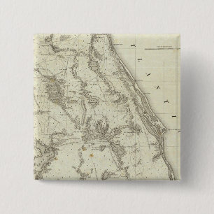 Karte des Kriegssitzes in Florida Button