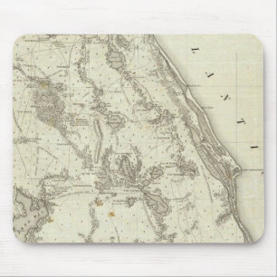 Karte des Kriegssitzes in Florida Mousepad