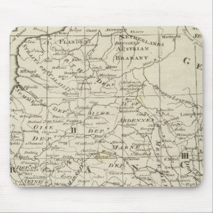 Karte des Kriegssitzes in Frankreich Mousepad