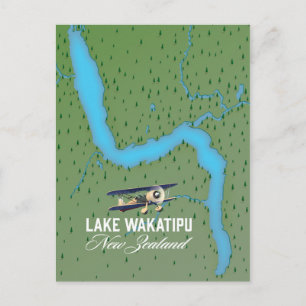 Karte des Lake Wakatipu Neuseeland
