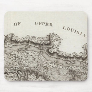 Karte des Landes Illinois Mousepad