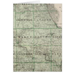 Karte des Landkreises Allamakee