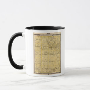 Karte des Landkreises Benton, Staat von Iowa Tasse
