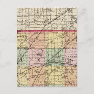 Karte des Landkreises Cass, Michigan