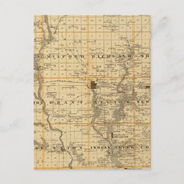 Karte des Landkreises der Geschichte, Staat von Io (Vorderseite)