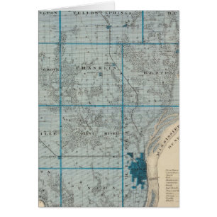 Karte des Landkreises Des Moines, Staat von Iowa