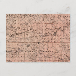 Karte des Landkreises Fillmore, Minnesota