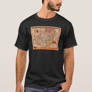 Karte des Landkreises Flandern (1609) T-Shirt