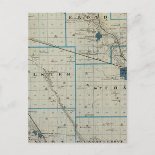 Karte des Landkreises Floyd, Staat von Iowa