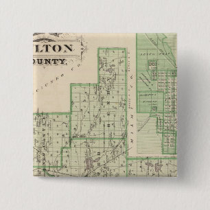 Karte des Landkreises Fulton mit Rochester, Fulton Button