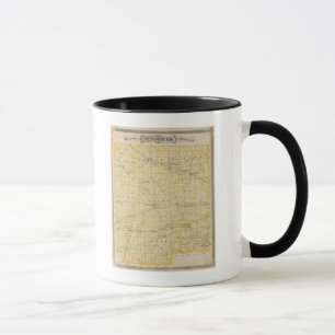 Karte des Landkreises Hendricks Tasse
