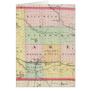 Karte des Landkreises Lake, Michigan