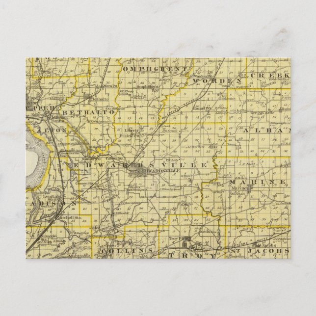 Karte des Landkreises Madison (Vorderseite)