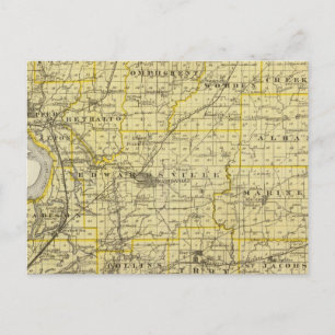 Karte des Landkreises Madison