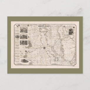 Karte des Landkreises Marion, Florida (1892)