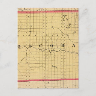 Karte des Landkreises Oscoda, Michigan