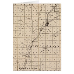 Karte des Landkreises Plymouth